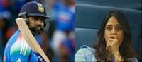 Rohit Sharma's wife Ritika was stunned when he got out!